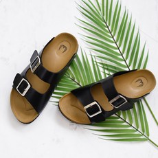 GODSHOE 情侶款軟墊拖鞋, Black, 265mm