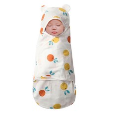 BEBENIZ 立體耳朵造型水果圖案嬰兒包巾 Y045BNBB007 S號