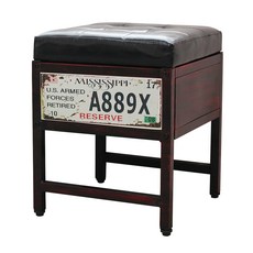 21C Trend 復古收納凳單人椅, 紅色