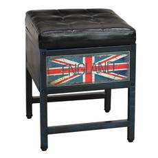 21C Trend 復古收納凳單人椅, 藍色