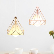 Papa 鑽石吸頂燈 小 2入, 玫瑰金