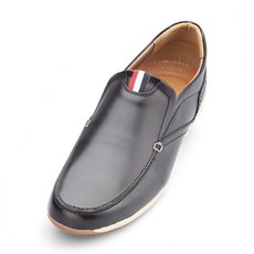 VONIN 천연소가죽 삼색띠 슬립온 캐주얼화 GKF030