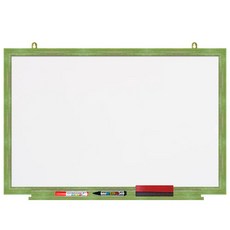 자석 화이트 보드 그린파스텔, 나무