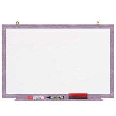 자석 화이트 보드 핑크파스텔, 나무