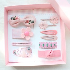 CHENNY BONGBONG 粉色花朵幼童髮夾組