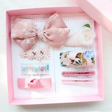 chenny bongbong 粉紅花開髮夾組