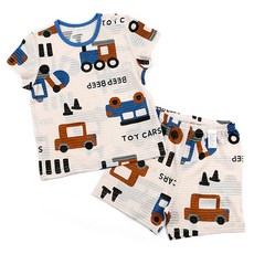 메이키즈 남아용 통기성 리틀카 5부 쟈가드 실내복 상하의 세트