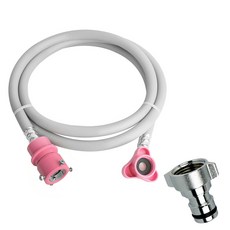 一鍵式熱水用洗衣機軟管 2M, 單一商品, 1個