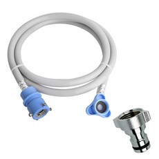 YNET 一鍵式冷水用洗衣機軟管 2M, 單一商品, 1個