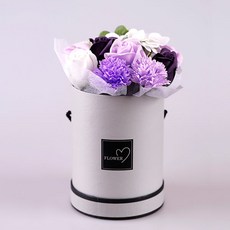 데코코마니 비누꽃 장미캔, 퍼플, 1개