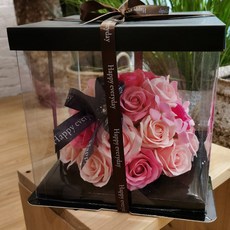 Decalcomanie 滿滿香皂花盒, 粉紅色, 1個