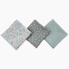 woojooi 兒童星光感性棉質圍巾3件組