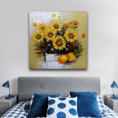 向日葵油畫 6花 哈密瓜, 本產品