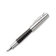 FABER-CASTELL 輝柏 情感鋼筆鱷魚, EF, 黑色的