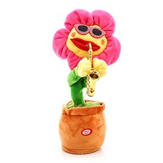 跳舞向日葵花朵娃娃, 紅色, 1個