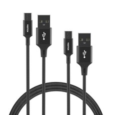 Yoitch Act Type C快充線組 2m 2入, 混色, 1組