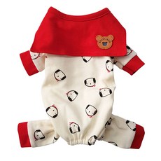 Dogmom 寵物翻領幼犬連身衣, 混合色