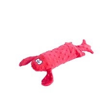 Zippypaws 酥脆的吱吱作響的塑料瓶小狗玩具龍蝦, 紅色的, 1個