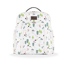 Blessingforyou 側邊雙口袋後背包, Pinetree