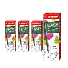 스타빌로 이지에고 샤프심 HB, 3.15mm, 24개, 4개