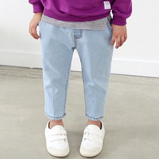 chocomong 兒童打摺牛仔褲