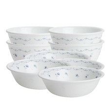 Corelle 康寧 花朵印花餐碗組, 混色, 飯碗 4入+大碗 4入
