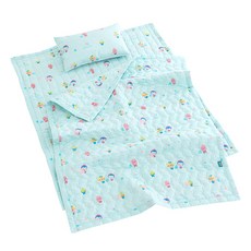 SIEUNDECO Pororo棉質水洗可拆式被套組, 藍色