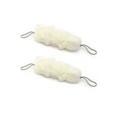 natureahn 長條沐浴球, 白色, 1入, 2個