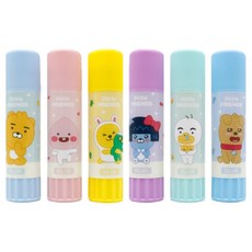 카카오프렌즈 글루 스틱 S 15g x 6종 세트, 1세트