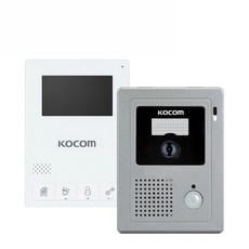 KOCOm 可視電話 KCV-434W 白色+入口攝像頭 KC-C60 套組, 可視電話（KCV-434W）、入口攝像頭（KC-C60）