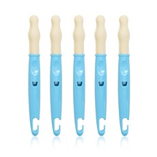 lieto 可掛式奶嘴清潔刷, 5入, 天空藍