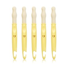 lieto 可掛式奶嘴清潔刷 5入, 1組, 黃色