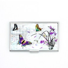 阿里郎 螺鈿名片盒 蘭花紋, 1個