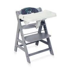 호크 알파플러스 원목 유아식탁 하이체어, 그레이포레스트