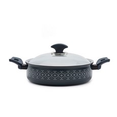 L'assiette SIZZLE IH感應雙耳不沾湯鍋, 24cm, 混色