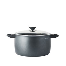 L'assiette Kann IH感應雙耳不沾湯鍋+鍋蓋, 28cm, 混色