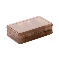 The Flow 便攜式半透明雙面飾品收納盒, 棕色, 1個