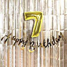 Twinkle 生日派對 7 裝飾組, 金色, 1套