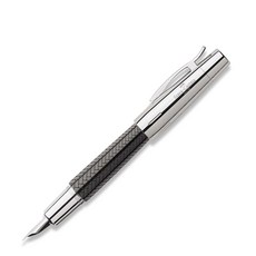 FABER-CASTELL 輝柏 情感格子鋼筆, EF, 黑色的