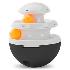 DING DONG PET 滾動零食球, 黑色, 1個