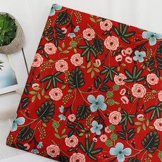 BED&DECO 牛津紡布料 8款, 玫瑰花園紅, 1個