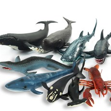 Banditoy Soft Animals 海洋生物模型9件組, 1套