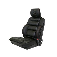 루젠 현대자동차 아반떼HD 차량 가죽 버켓시트 심플, 블랙, 1개