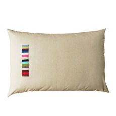 棉花亞麻混紡佛堂大坐墊, 燕麥米色