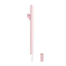 Hansol 秀信瑪奈 Apple Pencil 2代專用矽膠保護殼, 兔子粉色, 1個