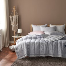 넬소노 엘빈 모달 스프레드 베개커버세트, 그레이