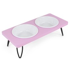 橡木球寵物餐具 2 件 V35P, 粉色的, 1套
