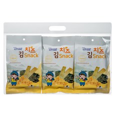 해우다미 프리미엄 김스낵 치즈, 40g, 3개