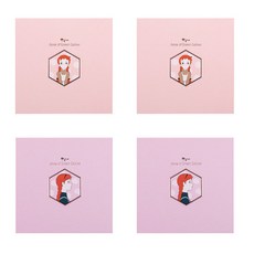 Flyingwhales 紅髮安妮立體卡片 2款 x 2入組, 蜜桃色, 粉紅色, 1套