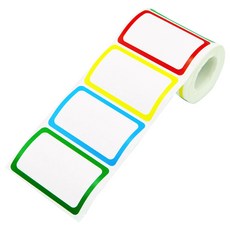 Donna&deco Hima 4色混合圓形捲筒貼紙, 紅色, 黃色, 天藍色, 綠色, 1個